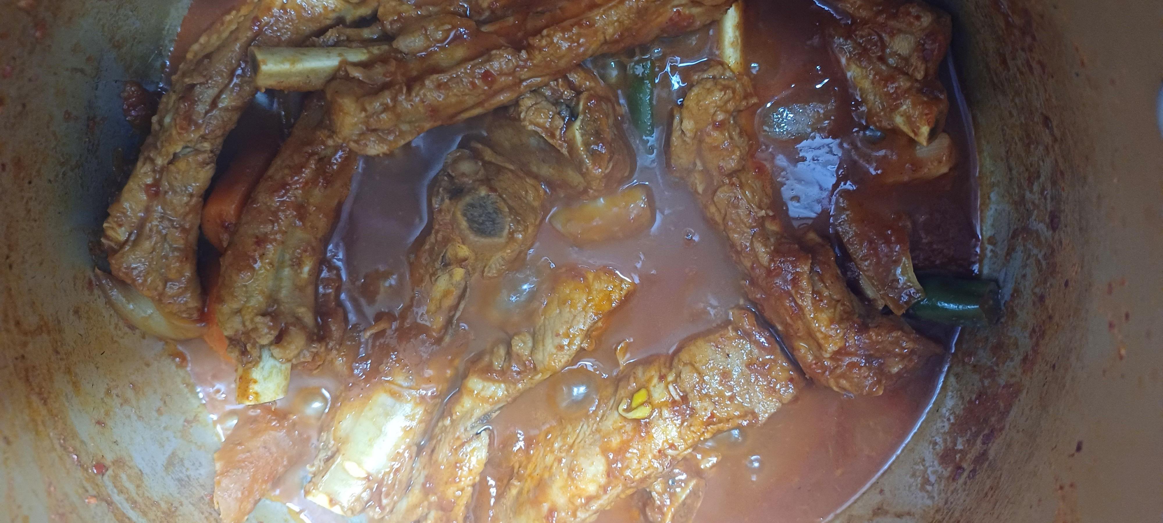양념 졸이기