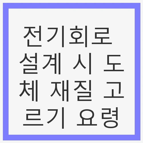 도체 재질의 종류와 특성