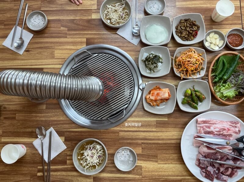 수원 맛집 동수원소금구이 인생 오겹살 - 주문한 메뉴