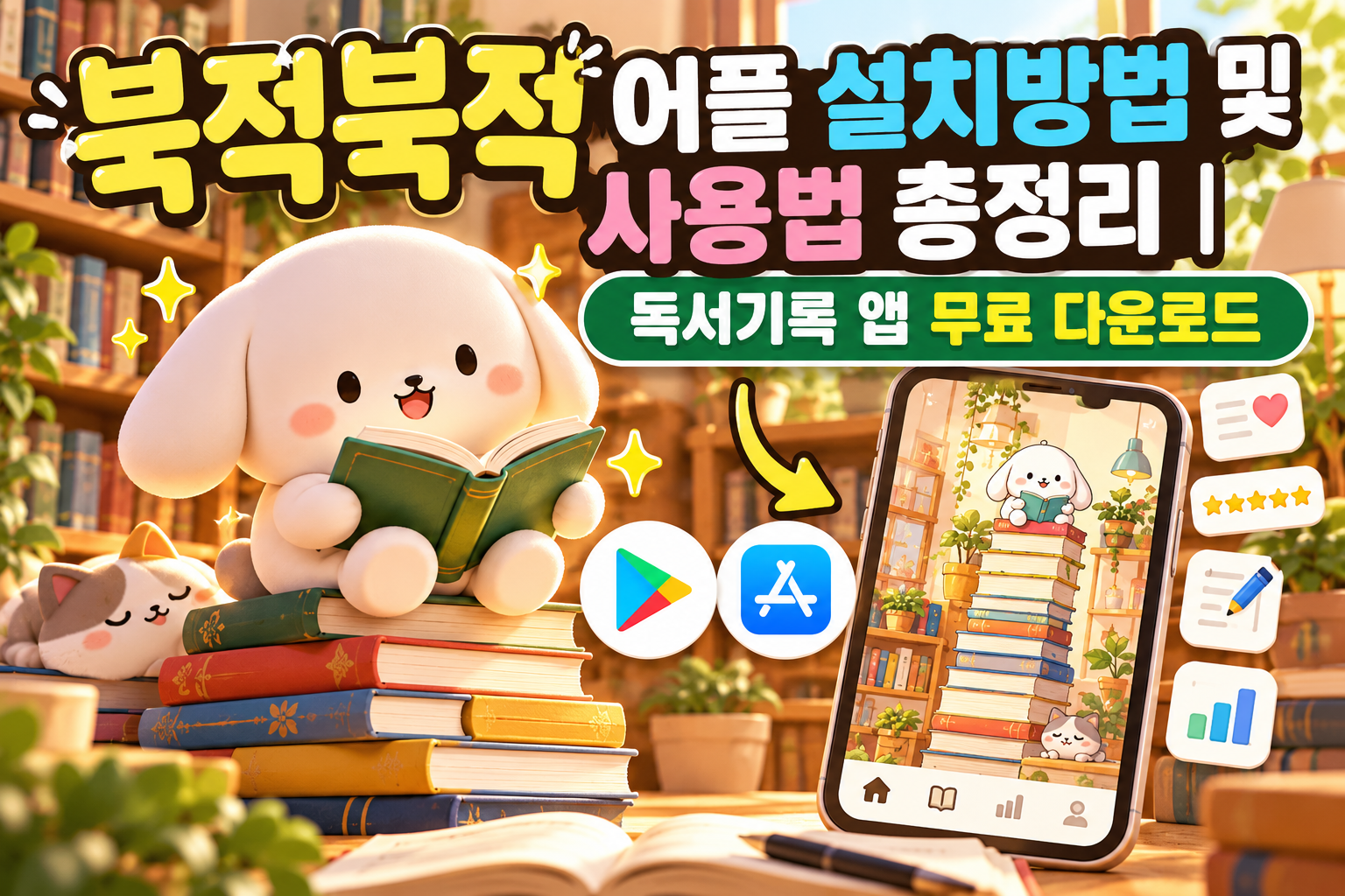 북적북적 어플 설치방법 및 사용법 총정리|독서기록 앱 무료 다운로드 관련 사진