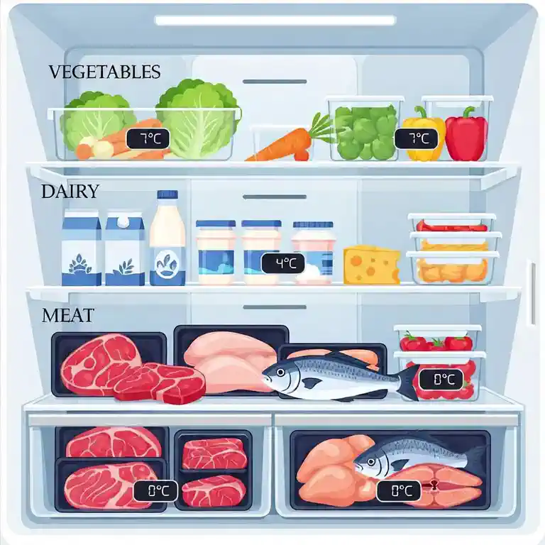 정리된 냉장고 내부