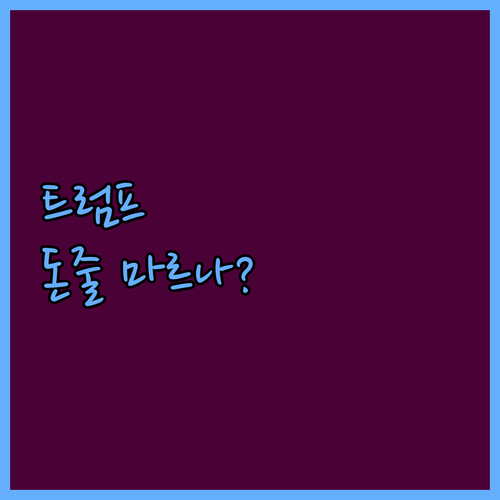 트럼프 '캐리드 인터레스트' 폐지론!