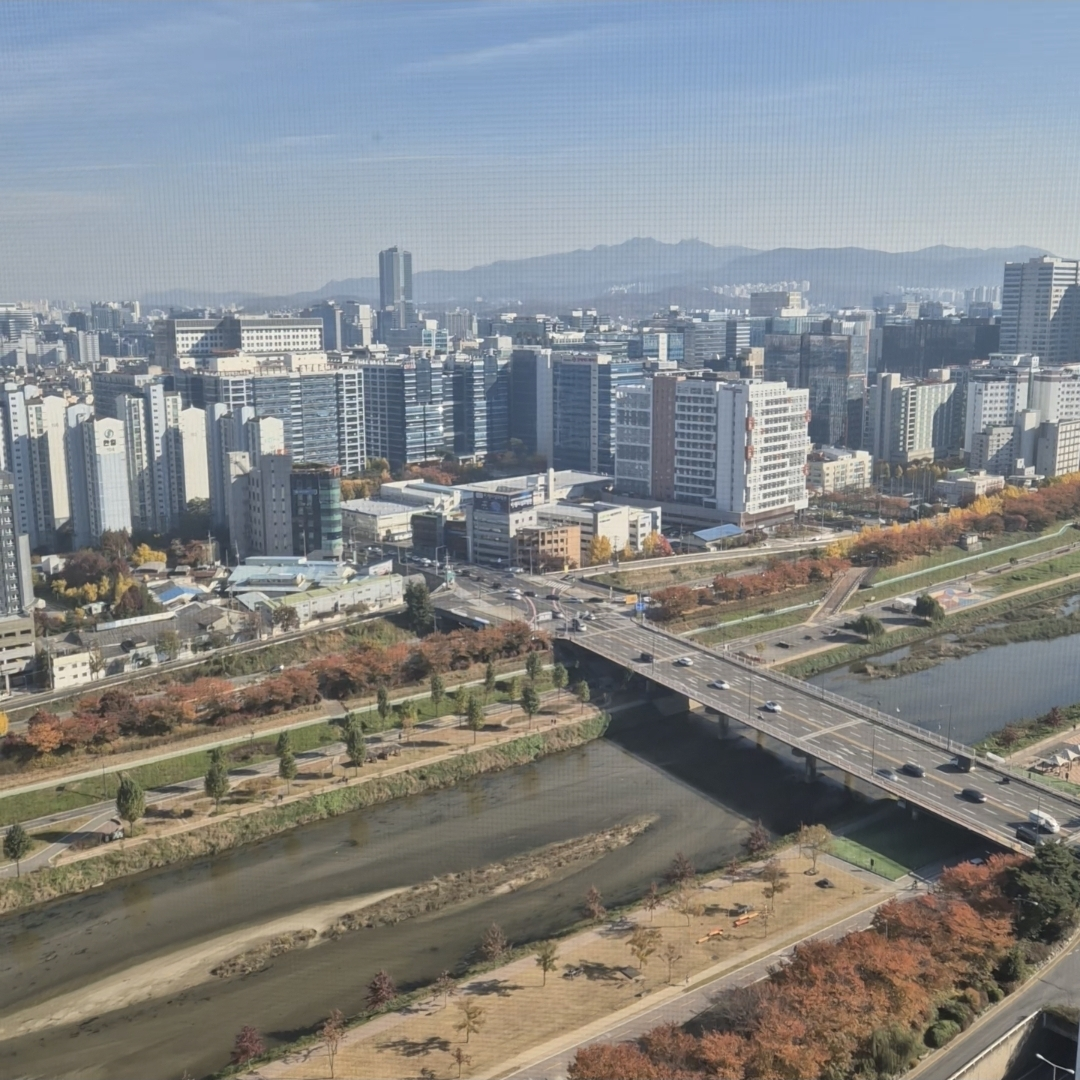 철산자이브리에르 조망 안양천 전경