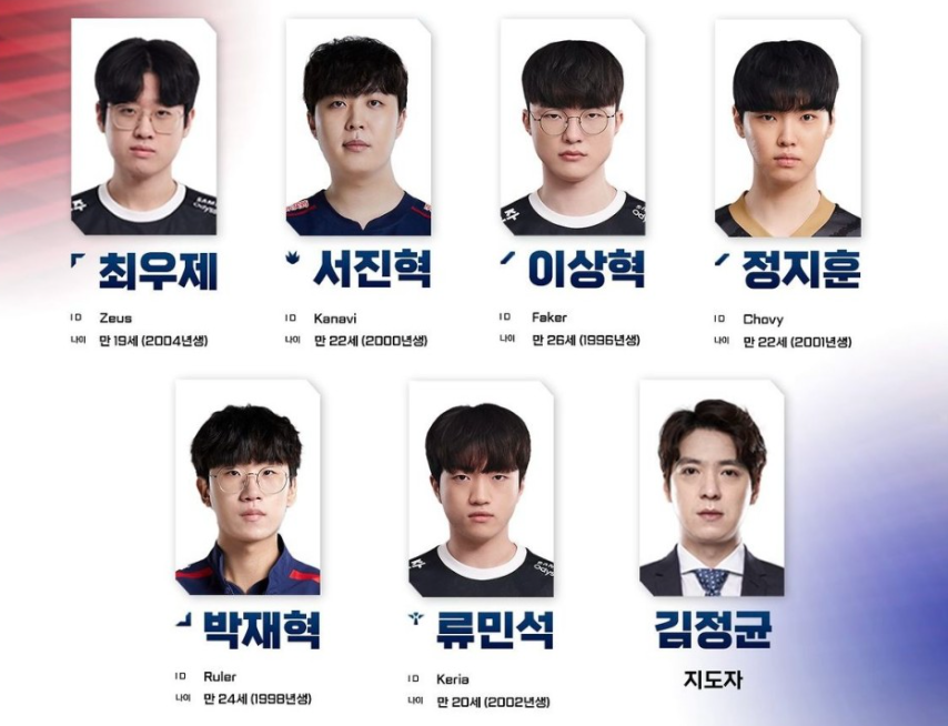 아시안게임롤대한민국선수