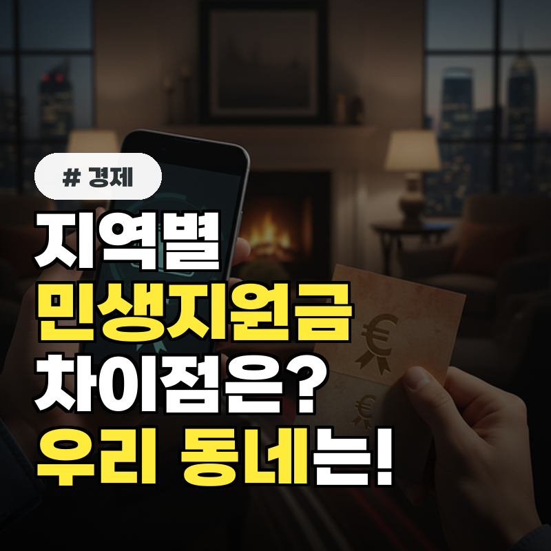 지역별 민생지원금 차이 우리 동네는 '이 금액' 받습니다