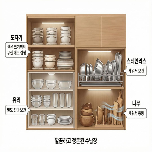 주방 그릇 관리, 도자기&middot;유리&middot;스테인리스 그릇 올바르게 세척하고 보관하는 법