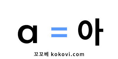 기본형 모음 a의 발음