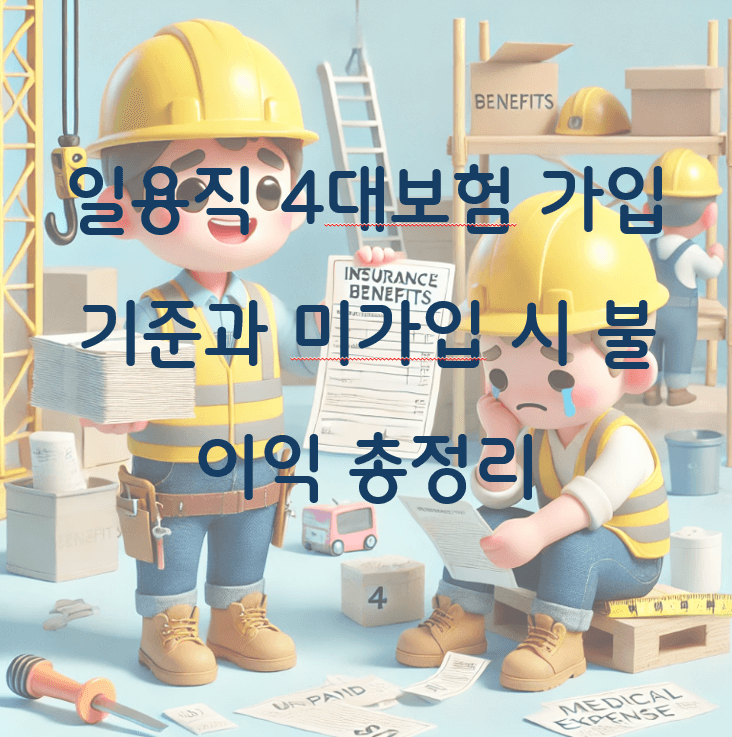 일용직 4대보험 가입 기준과 미가입 불이익: 알면 돈이 되는 정보