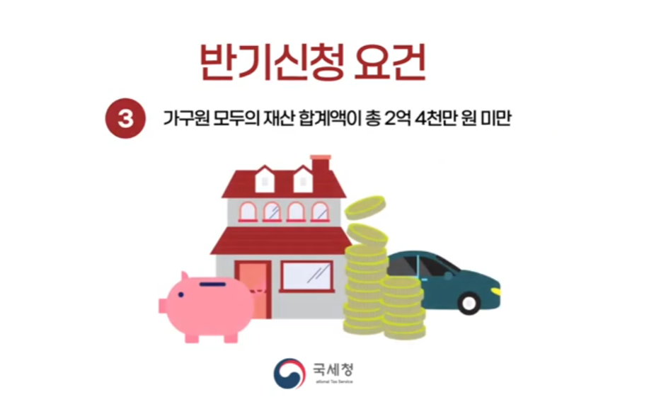 근로장려금 반기신청 신청요건