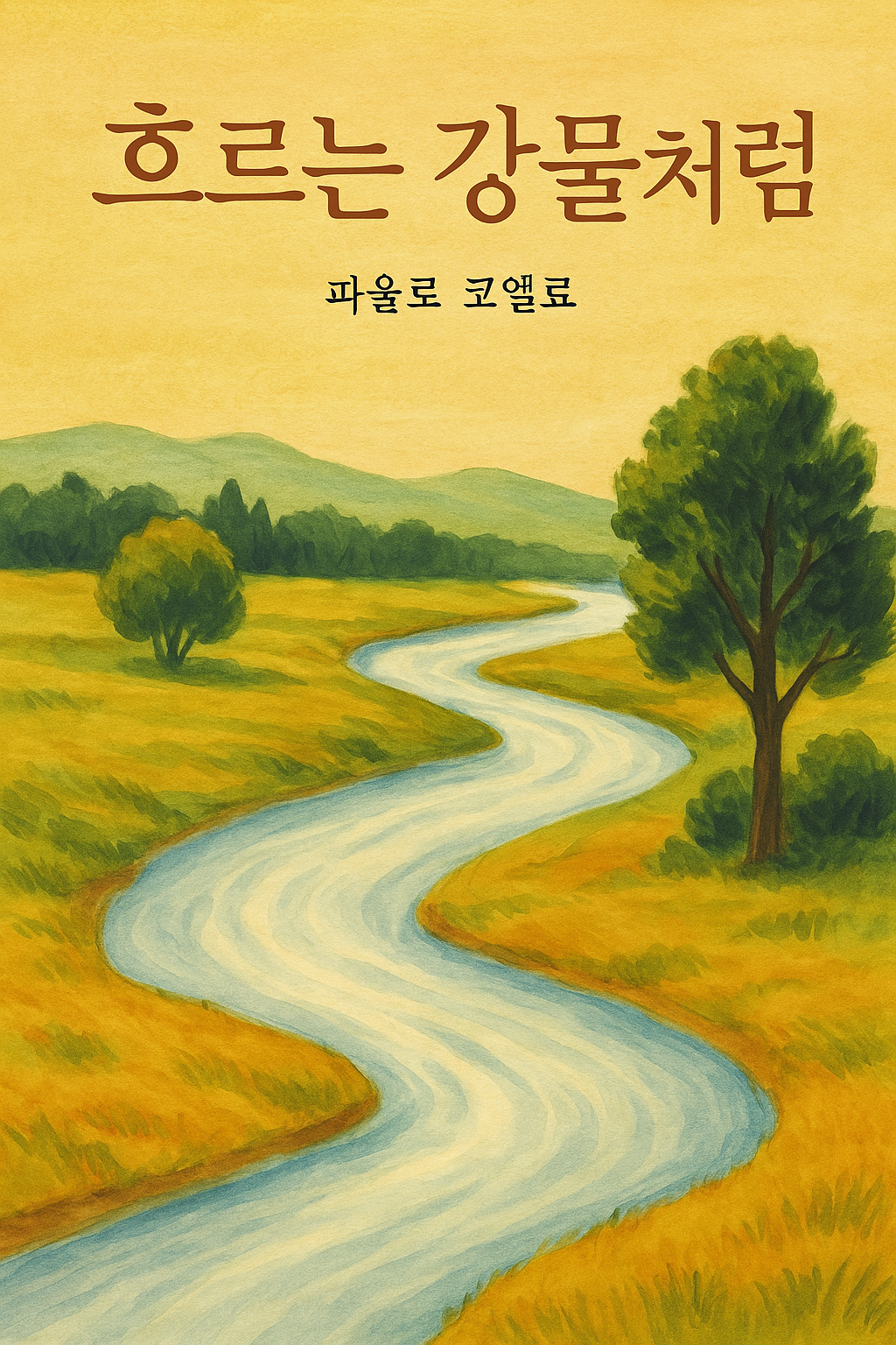 흐르는 강물처럼문구와강물이미지