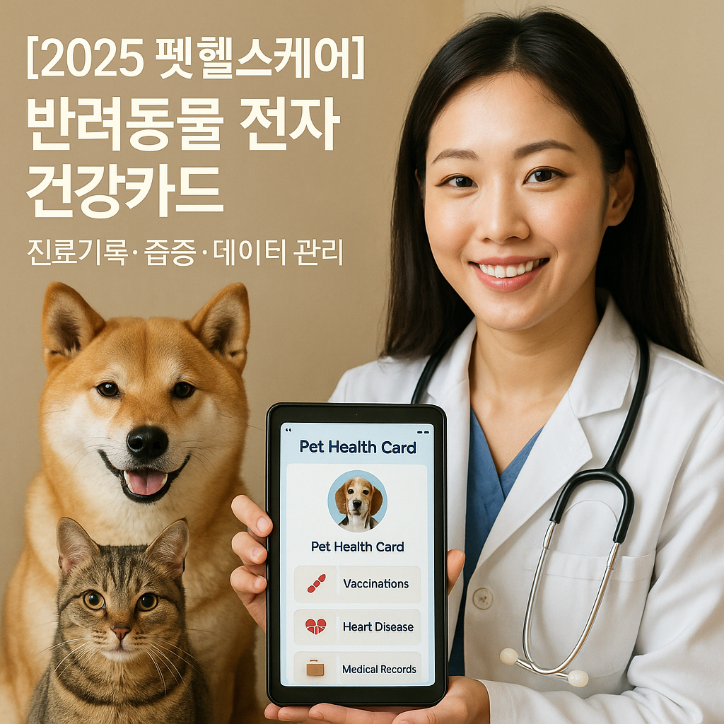 [2025 펫헬스케어] 반려동물 전자 건강카드 ｜ 진료기록&middot;접종&middot;데이터 관리