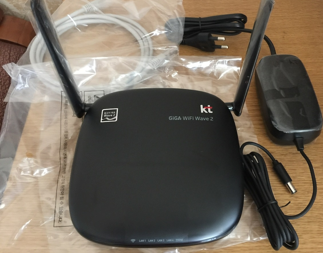 새롭게 교체한 kt공유기