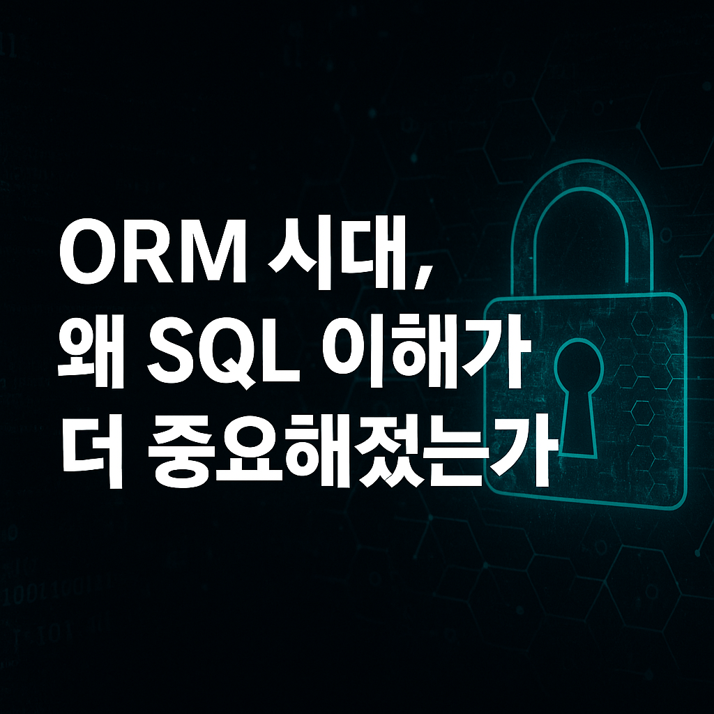 ORM 시대, 왜 SQL 이해가 더 중요해졌는가