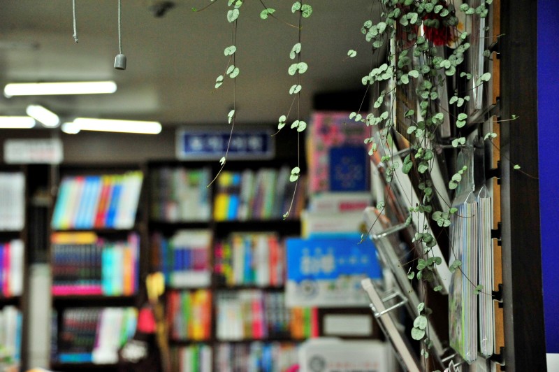 부산의 서점 화명서점 실내