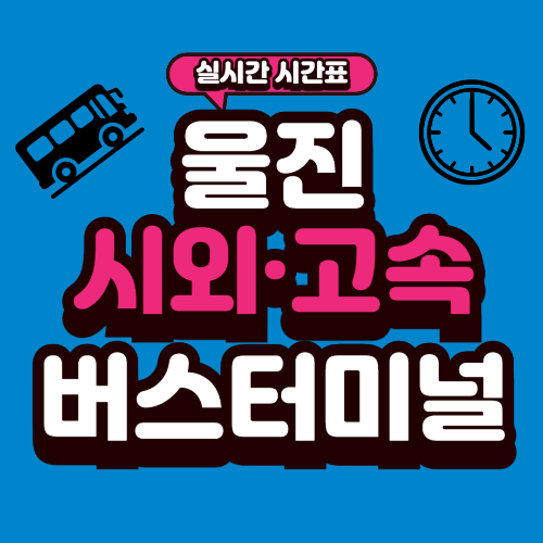 울진 종합버스터미널 시간표