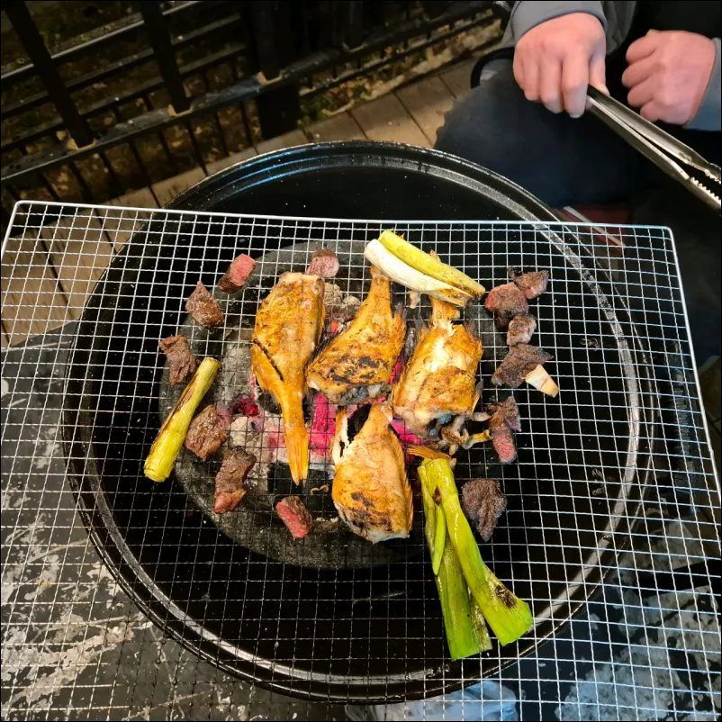 동화힐링캠프에서 먹는 저녁