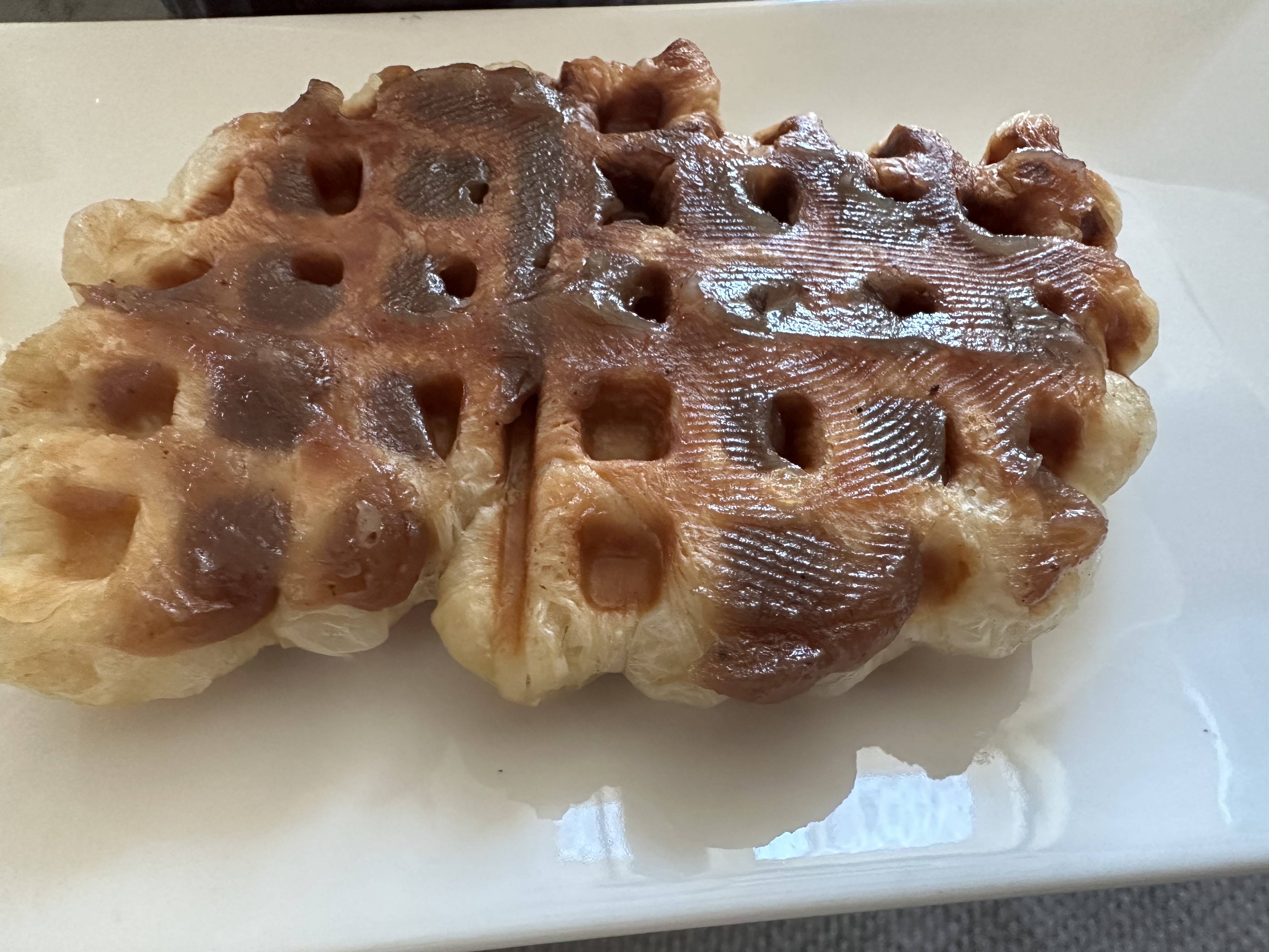 크로플에 바른 사진