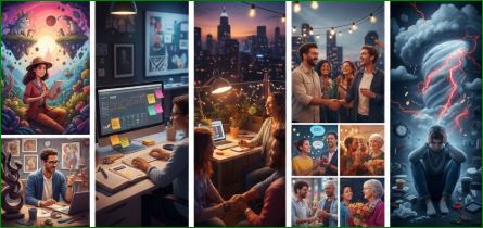 빅파이브 성격 요소를 나타내는 이미지