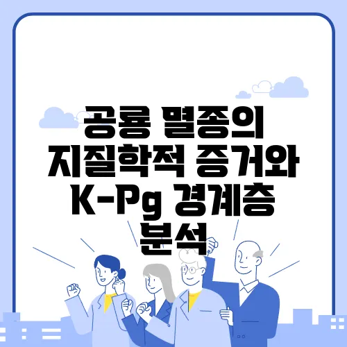 공룡 멸종의 지질학적 증거와 K-Pg 경계층 분석