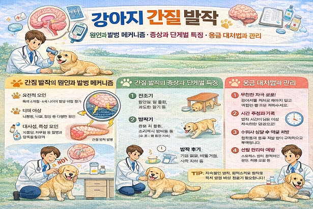 강아지 간질 발작 관련 사진