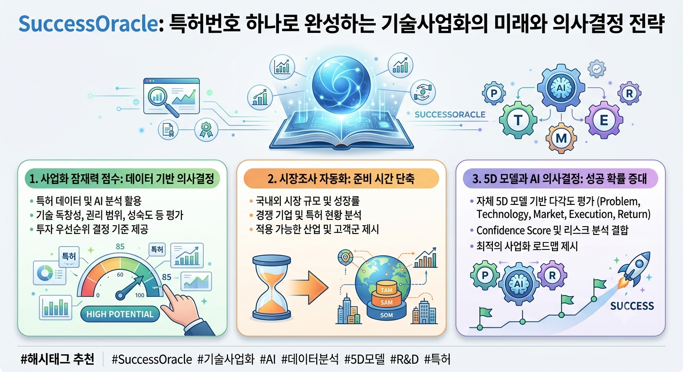 특허번호 하나로 완성되는 기술사업화의 미래