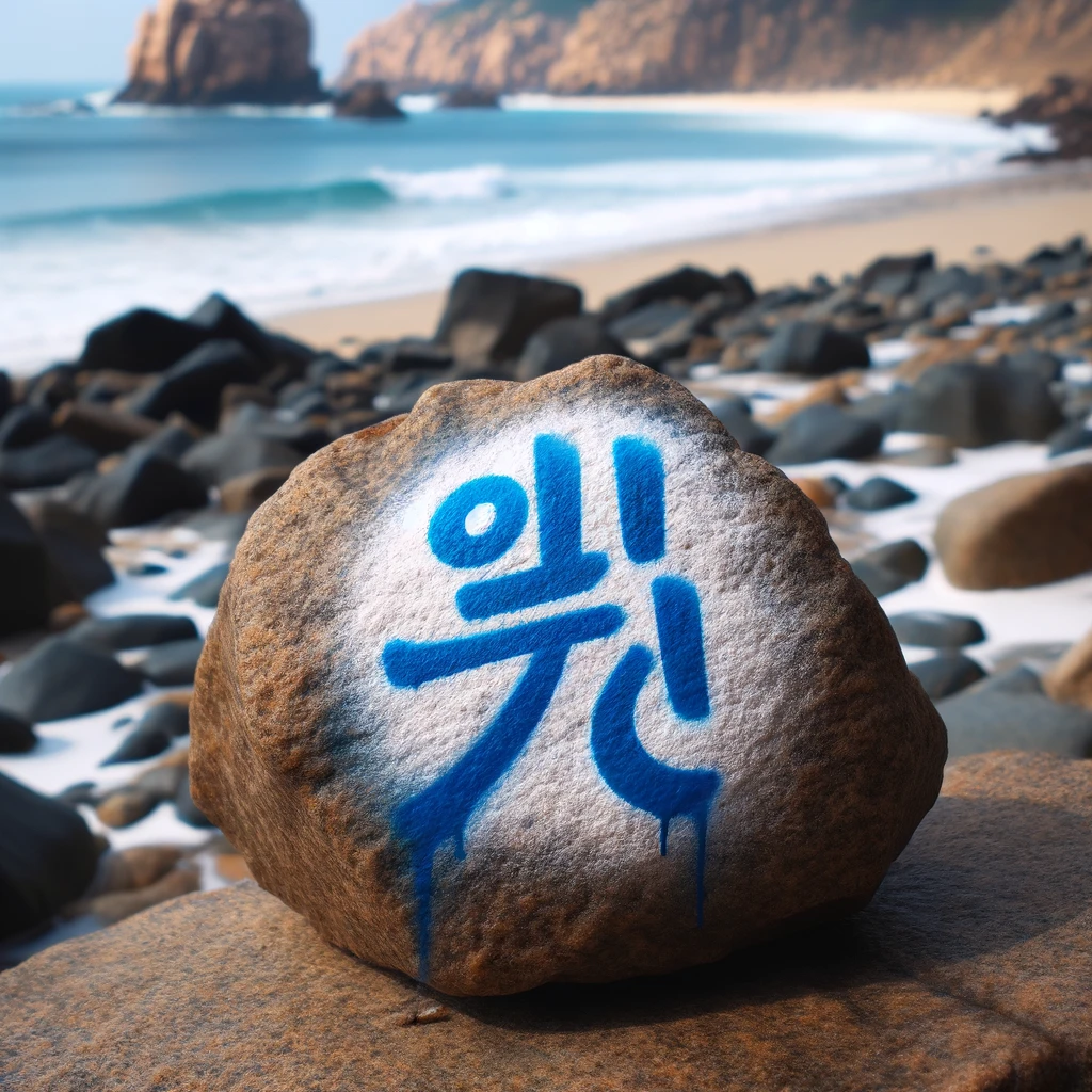 문무대왕 왕비석에 낙서 사건