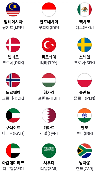 환전가능국가
