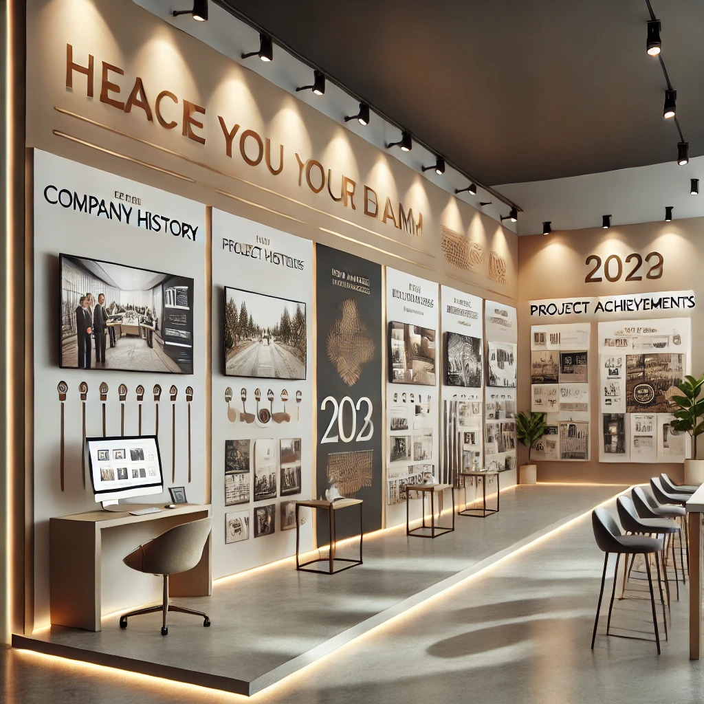 사무실내 전시공간 인테리어