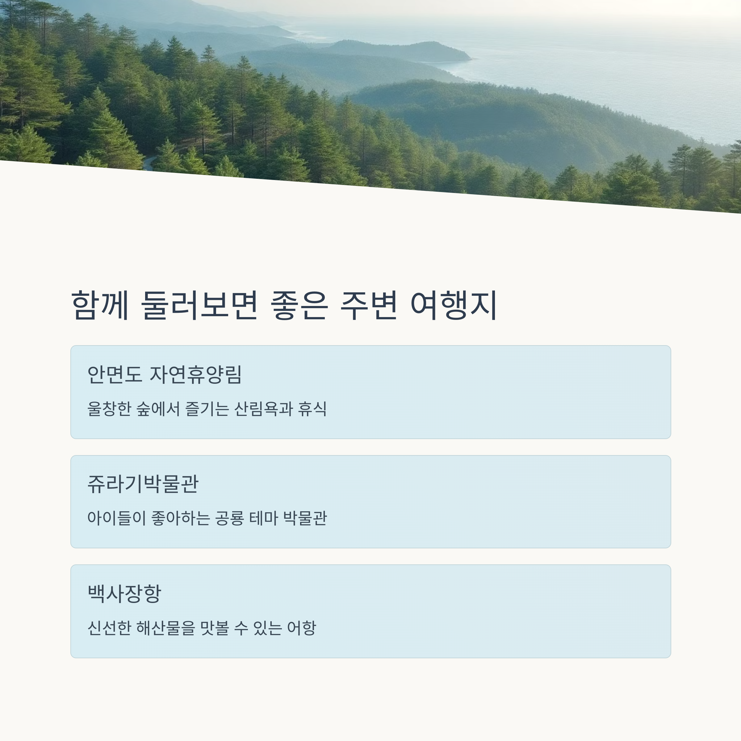 태안 꽃지해변 &amp; 팜카밀레 허브농원 완벽 가이드