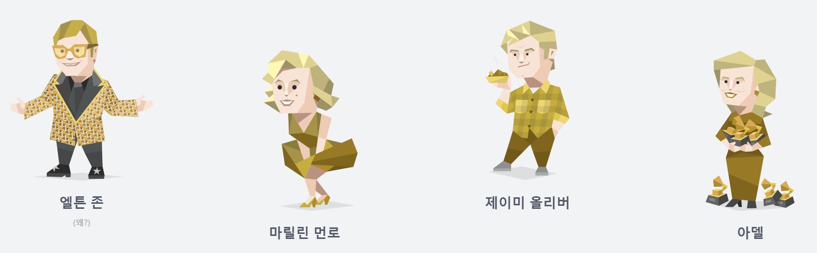 ESFP 성격유형을 가진 유명 인사들