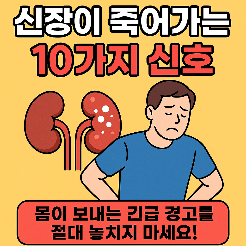 🩺 신장이 죽어가는 10가지 신호|몸이 보내는 긴급 경고를 절대 놓치지 마세요!