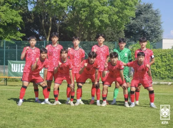 2025 U-15 대표팀 승부차기 승리로 오스트리아 꺾고 토르네오 친선대회 5위 확정!