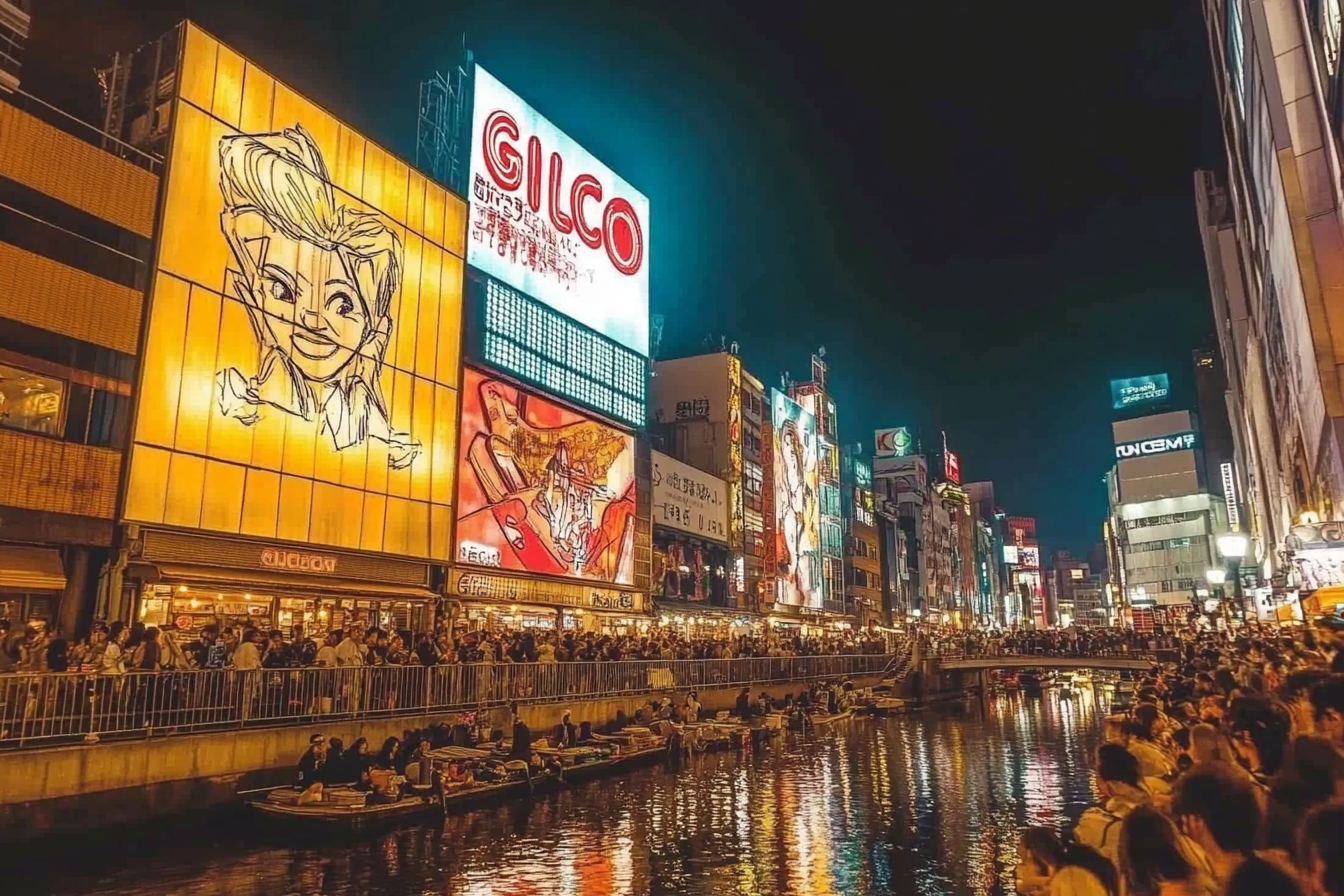 오사카 도톤보리 이미지