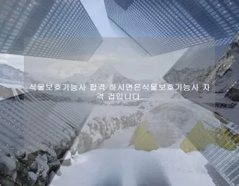 식물보호기능사 시험일정 학습전략 취업처 시니어 원예 관련 취업준비_10