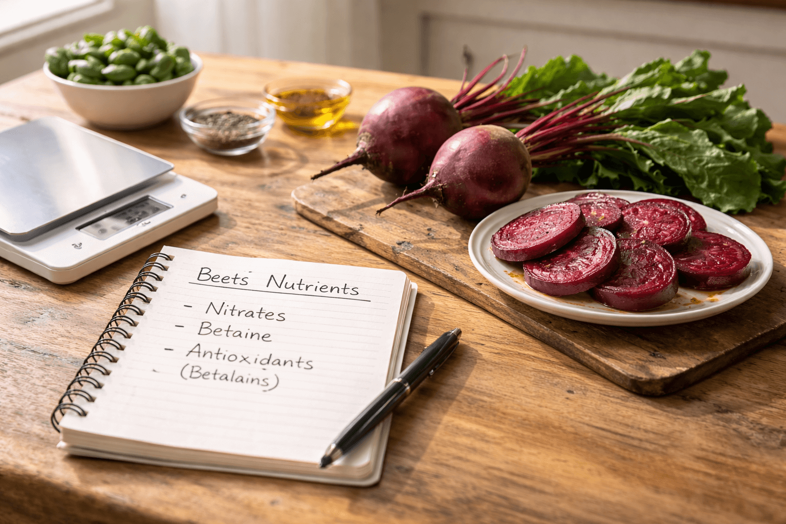 비트 영양분석 (질산염, 베타인, 항산화)