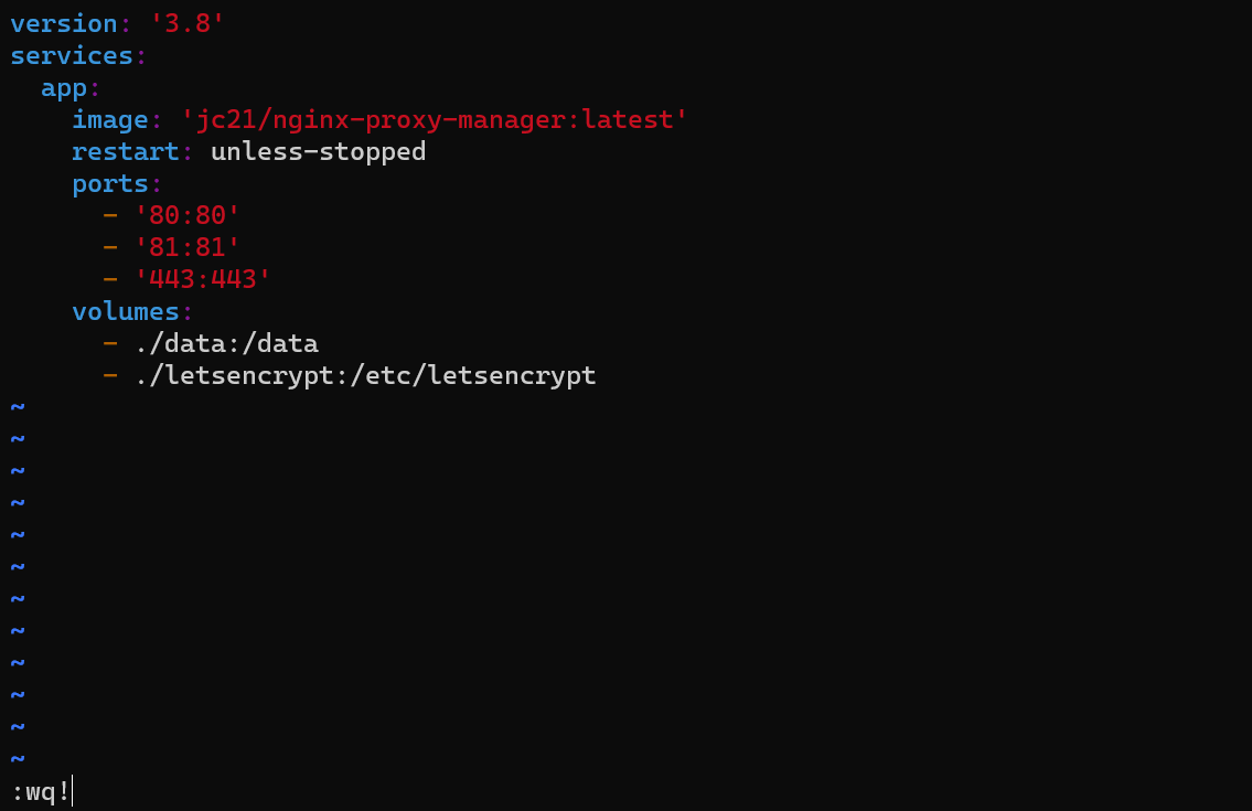 docker-compose에서 도커 기본 설정