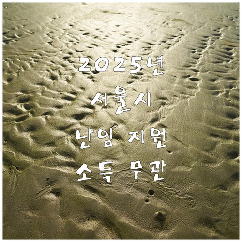 2025년 서울시 난임 지원: 소득 ..