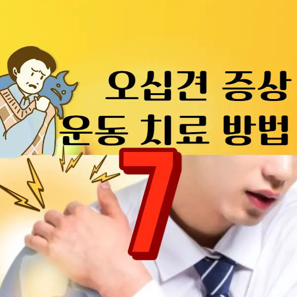 오십견 증상 운동 치료 방법