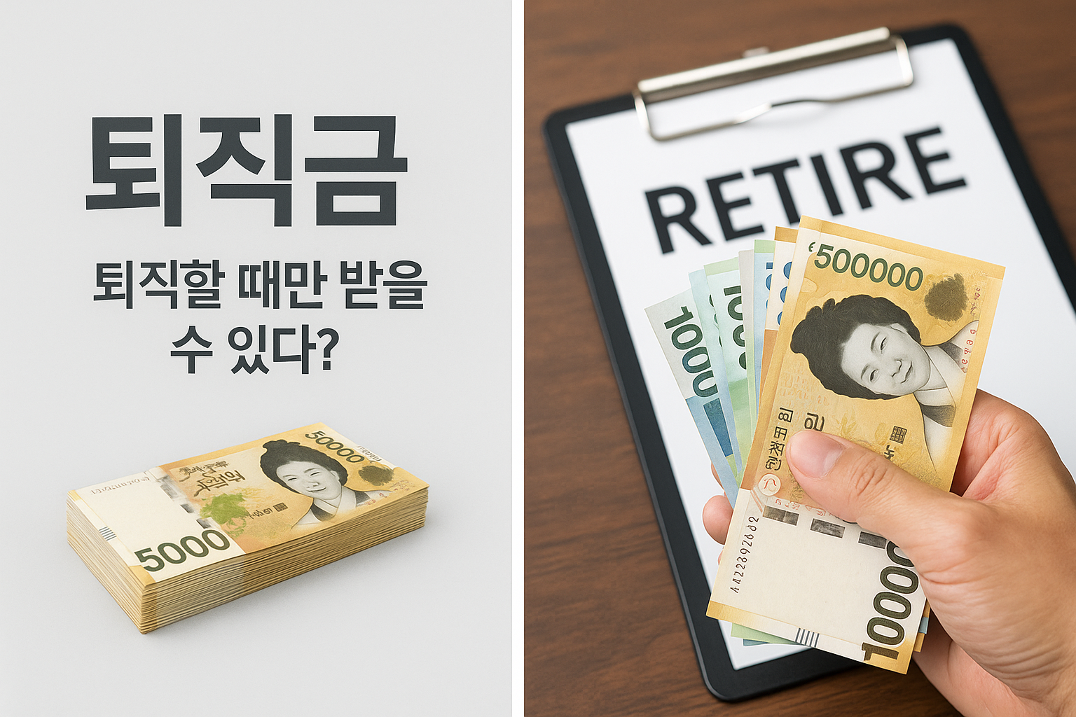 퇴직금은 퇴직할 때만 받을 수 있다?