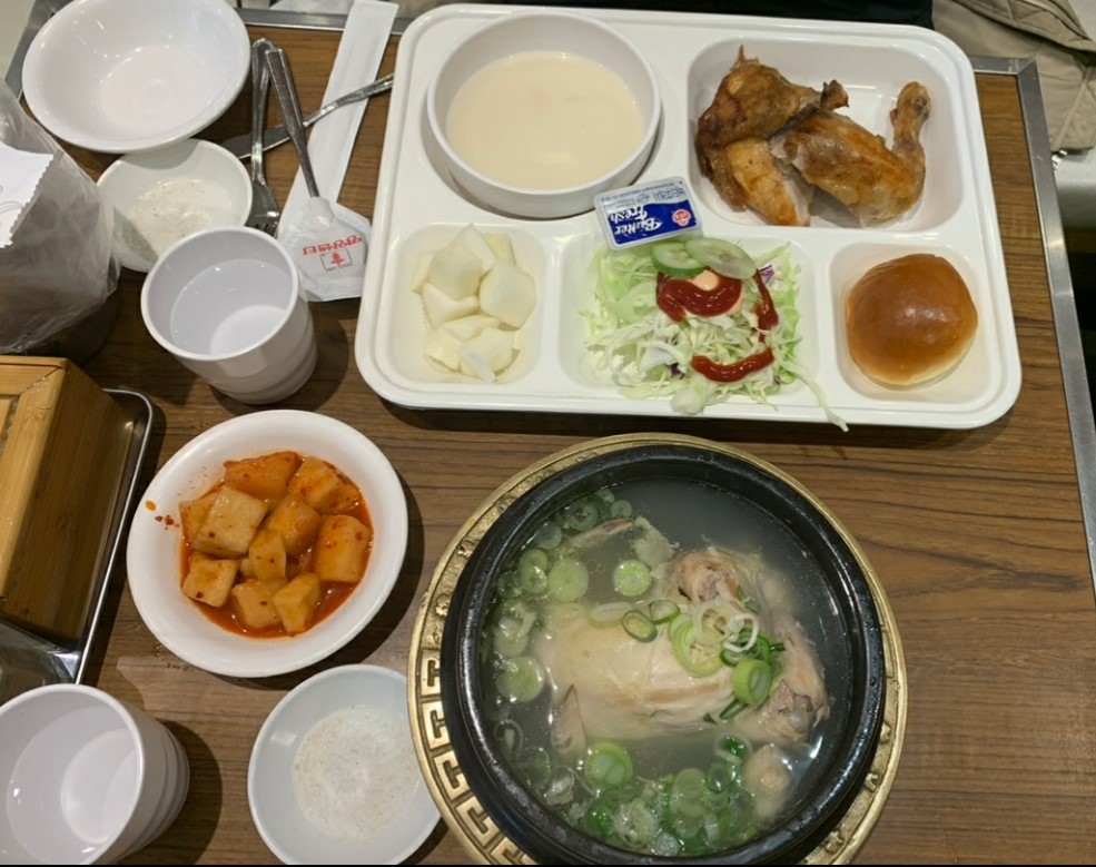 명동 영양센터 삼계탕과 통닭구이