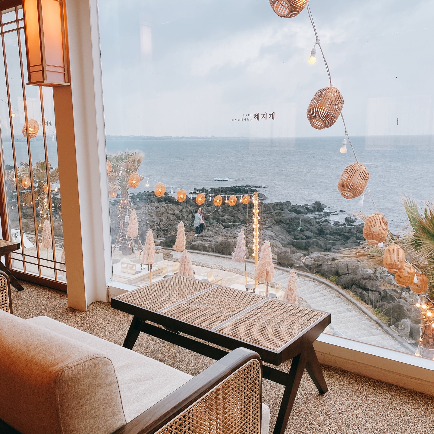 제주 애월한담해안산책로 한옥카페 해지개