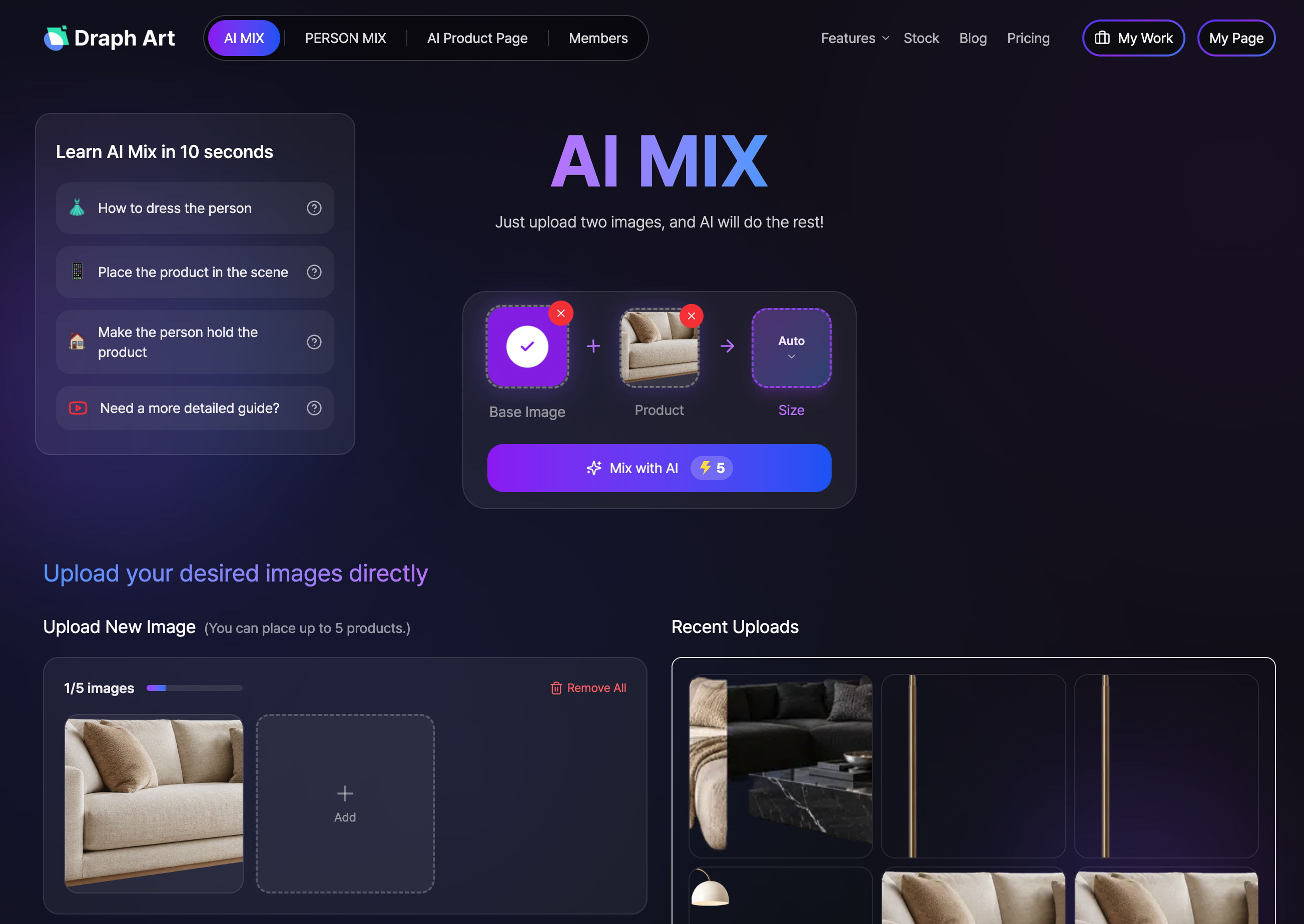 Add Furniture Product Image