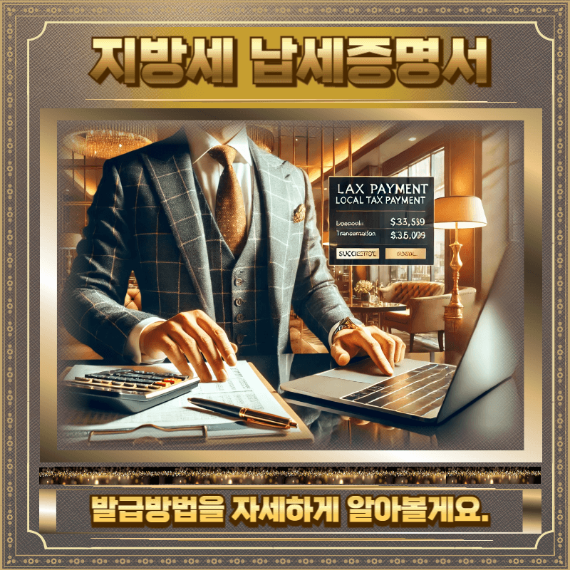 지방세 납세증명서 인터넷 발급