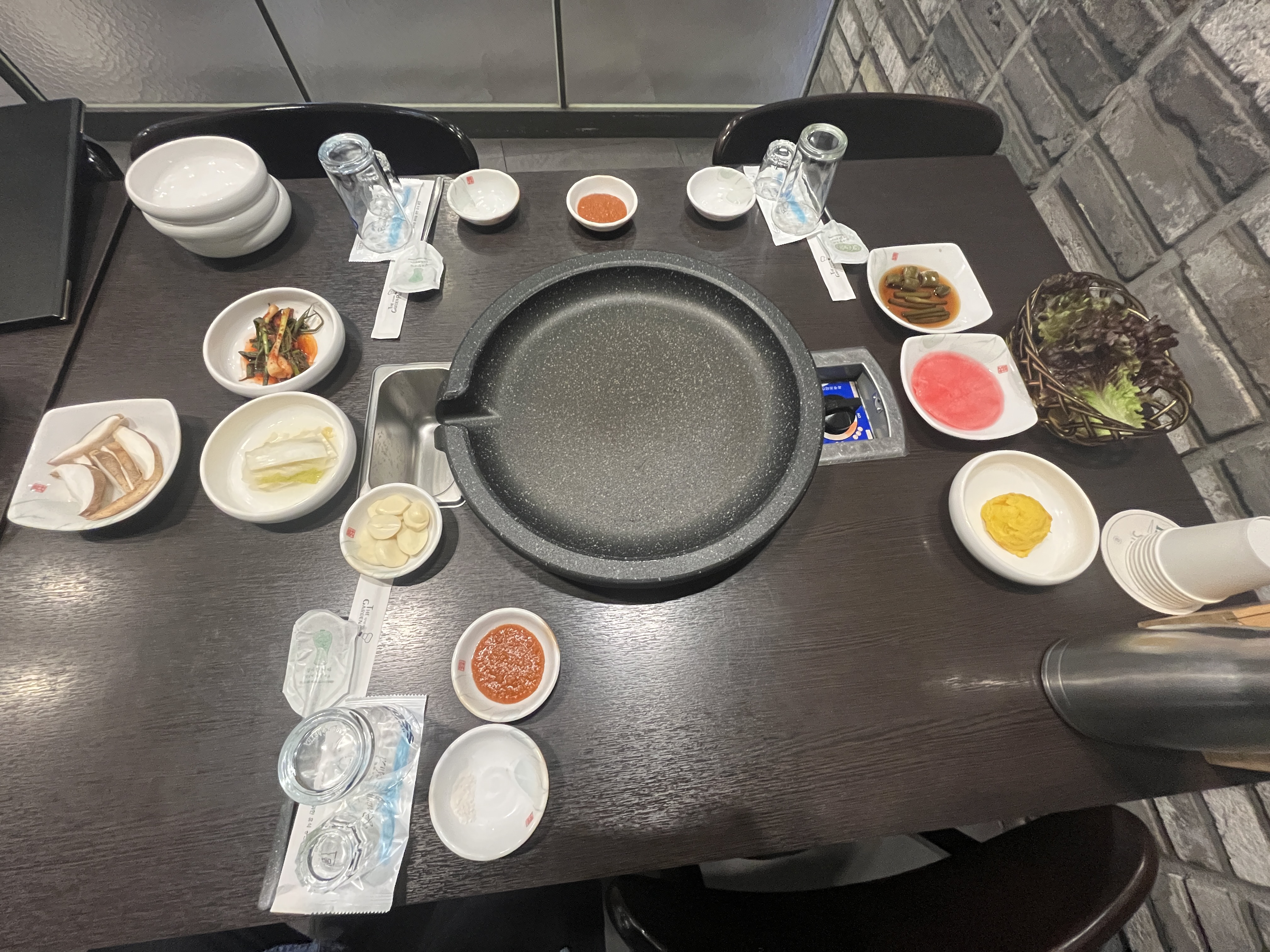 더가든파티 기본 상차림과 반찬