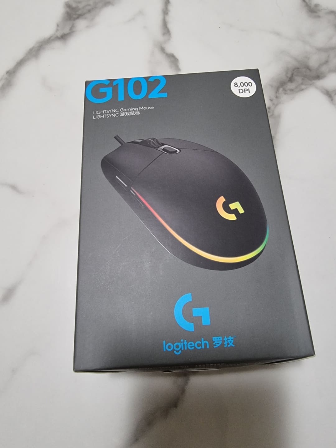 로지텍 G102 본품 박스