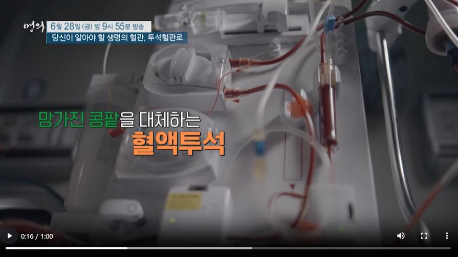 EBS 명의 혈액투석 투석혈관로
