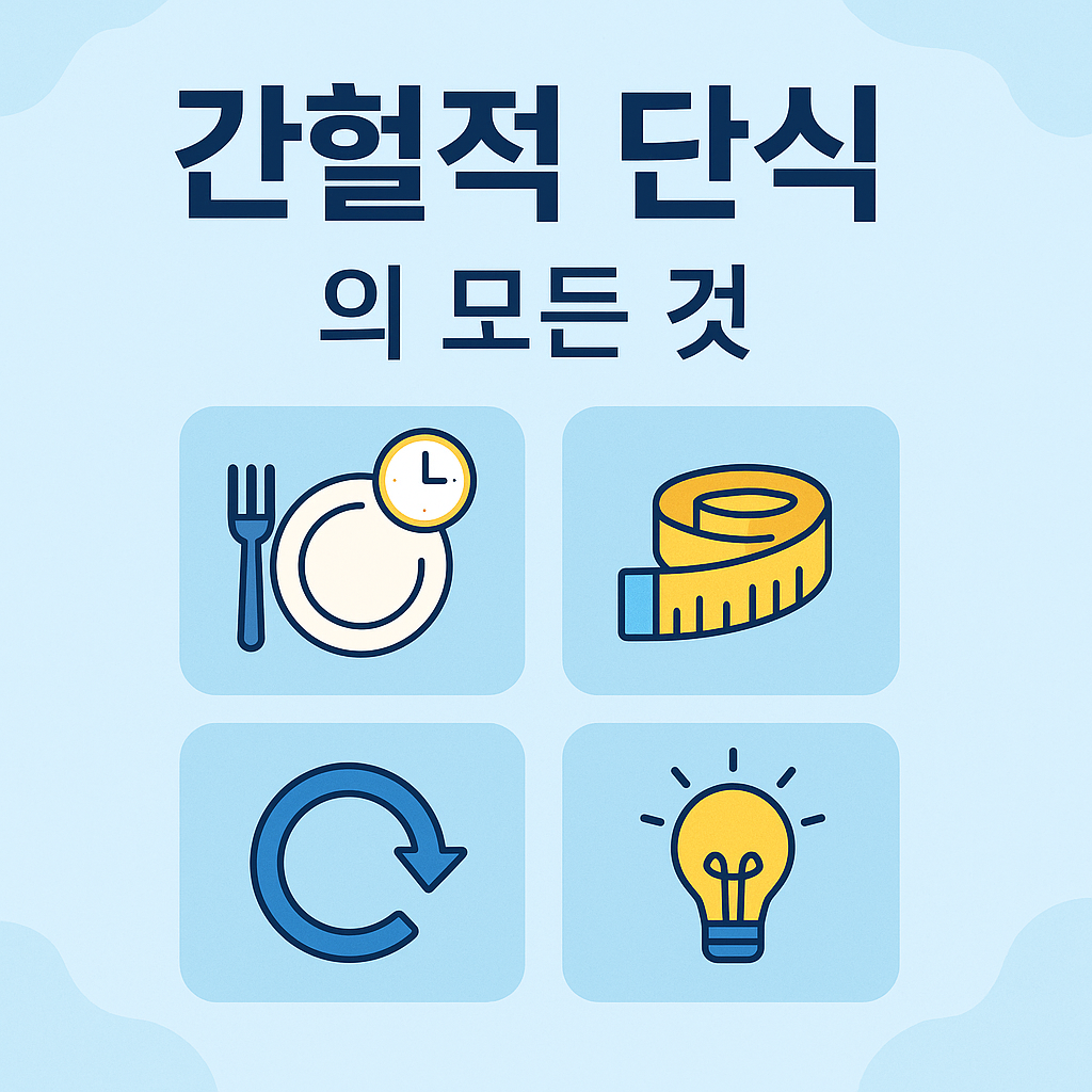 건강한 식습관을 위한 간헐적 단식의 모든 것