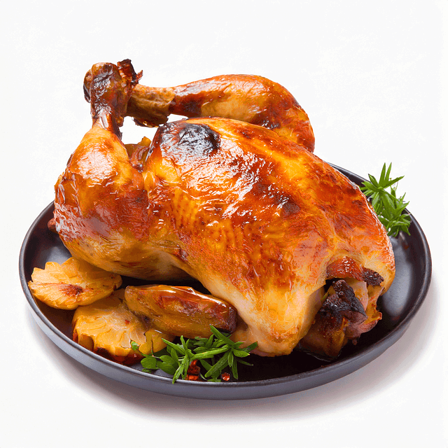 직화로 구운 통닭구이