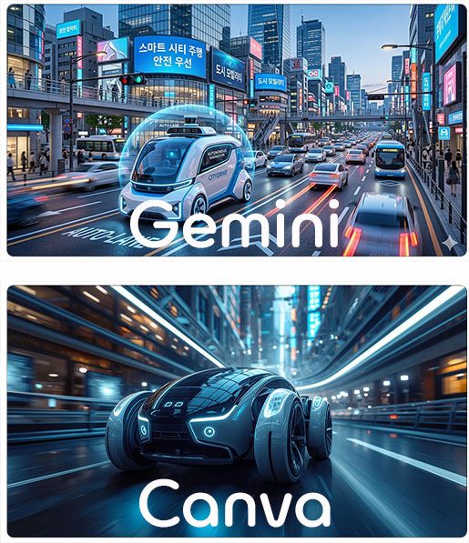 AI로 생성한 미래형 로봇 PPT 배경 이미지