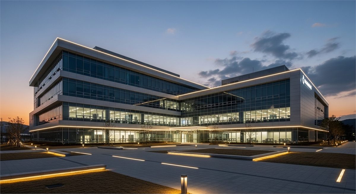 차세대 반도체 개발 기대감을 보여주는 연구시설 전경